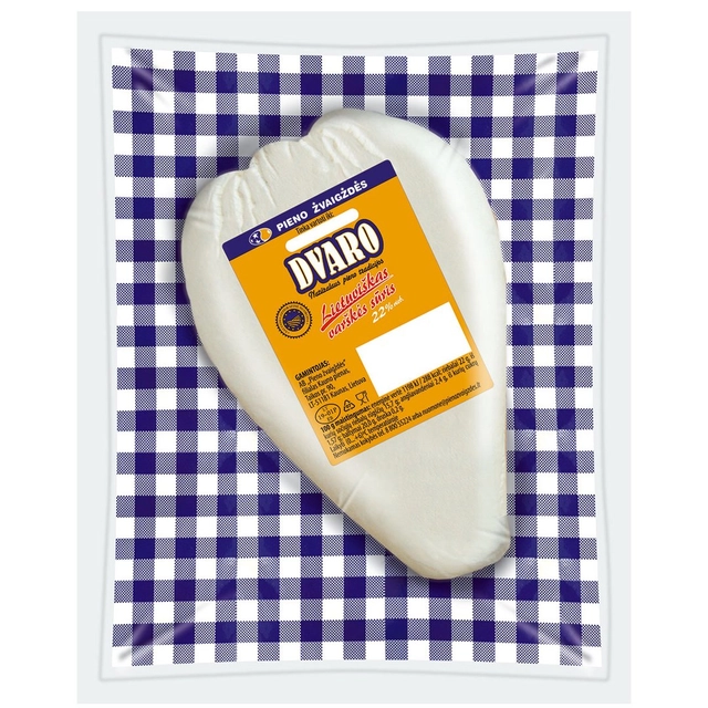 Lietuviškas varškės sūris DVARO, 22% rieb.