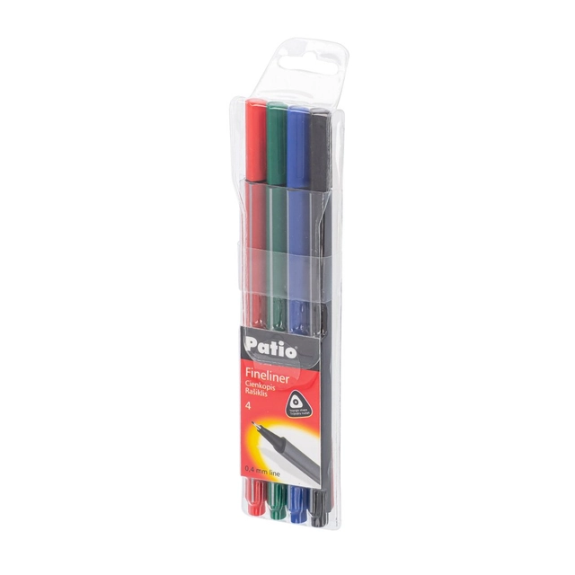 Įvairių spalvų rašiklis FINELINER, 4 vnt.