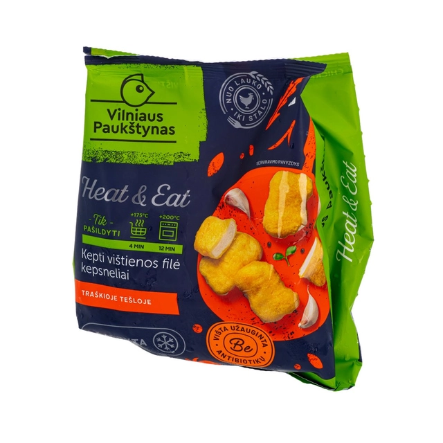 Šaldyti, kepti vištienos filė kepsneliai tempūroje HEAT&EAT, 500 g