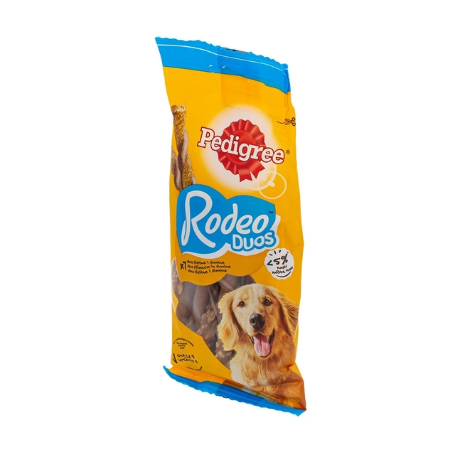 Kramtalai šunims vištienos ir bekono skonių PEDIGREE RODEO DUOS, 123 g