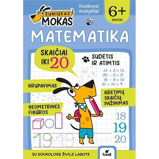 Knyga ŠUNIUKAS MOKAS. MATEMATIKA NUO 6 M