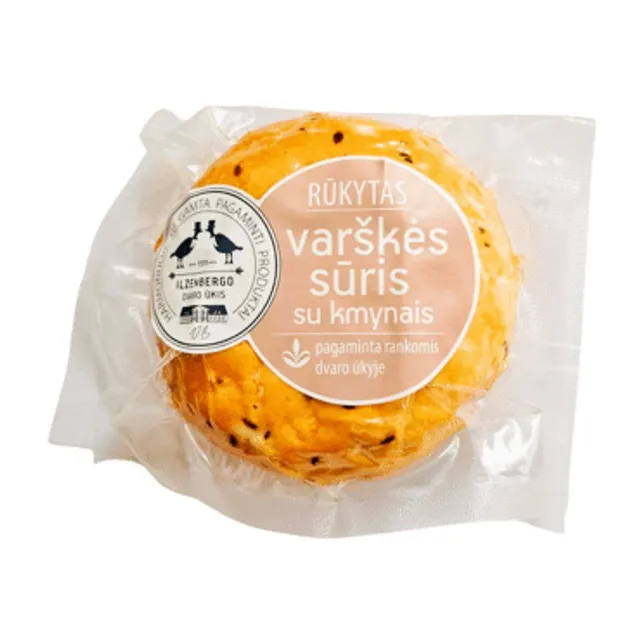Rūkytas varškės sūris su kmynais, 250 g