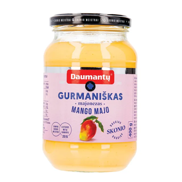 Майонез с манго DAUMANTŲ GURMANIŠKAS, 50% жира, 400 г