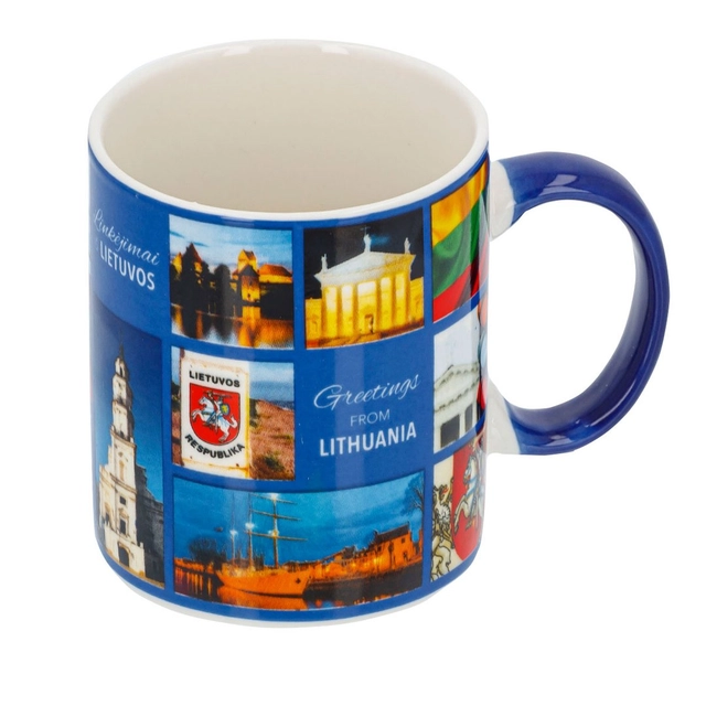 Porcelianinis puodelis GREETINGS FROM LITHUANIA