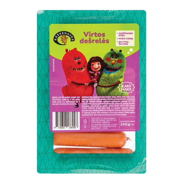 Virtos KAKĖ MAKĖ dešrelės dujose 240g