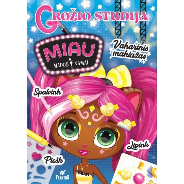 Knyga MIAU MADOS NAMAI.GROŽIO STUDIJA VAKARINIS MAKIAŽAS