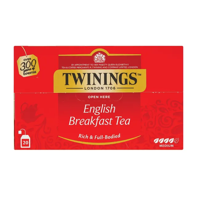 Juodoji arbata TWININGS ENGLISH BREAKFAST, 20 x 2 g