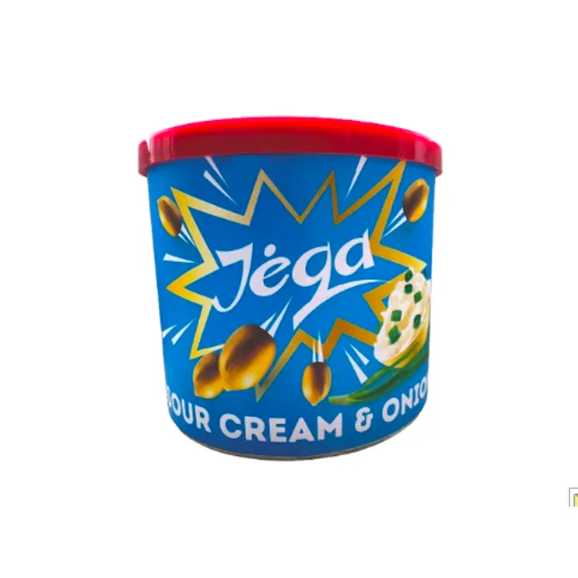 Sour cream and onion flavored roasted peanuts JĖGA, 140 g