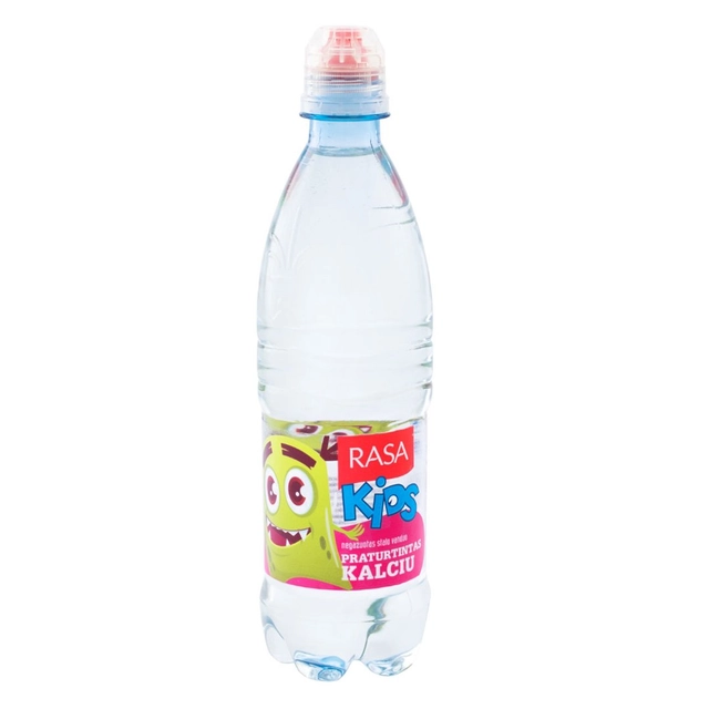 Negazuotas stalo vanduo su kalciu RASA KIDS, 500 ml