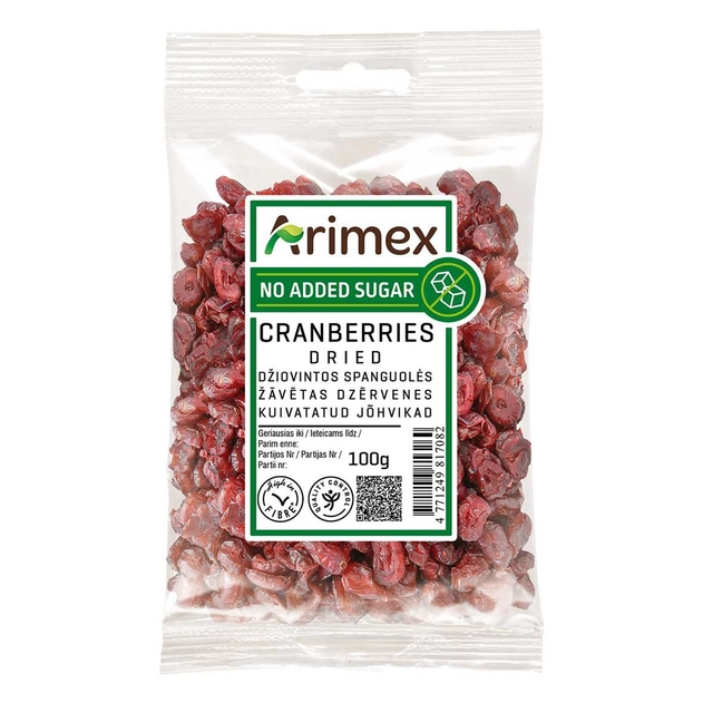 Džiovintos spanguolės ARIMEX, 100 g