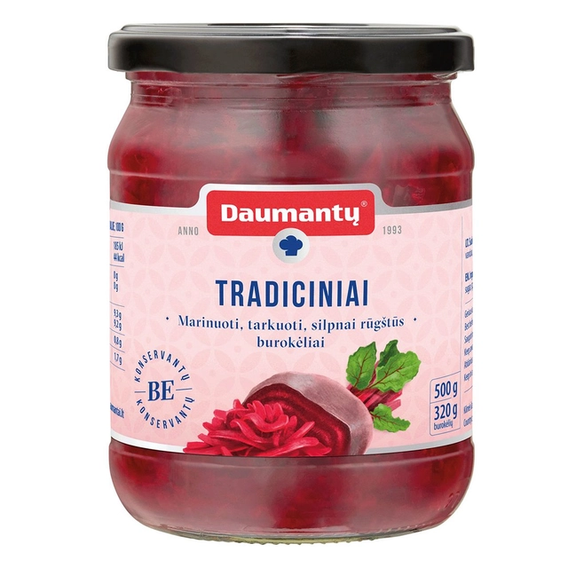 Tradiciniai burokėliai DAUMANTŲ, 500 g
