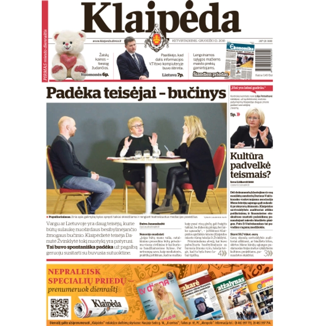 Dienraštis KLAIPĖDA, 1 vnt.