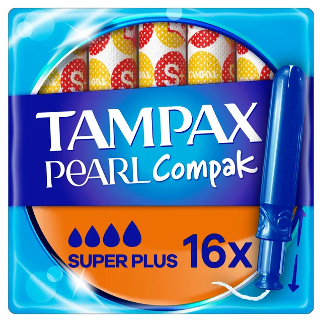 Tamponai TAMPAX Compak Pearl, Super Plus, 16 vnt.