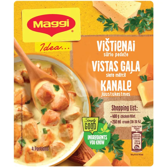 Vištienai sūrio padaže MAGGI IDEA, 32 g