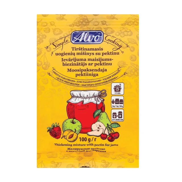 Tirštinamasis uogienės mišinys su pektinu ALVO, 100 g