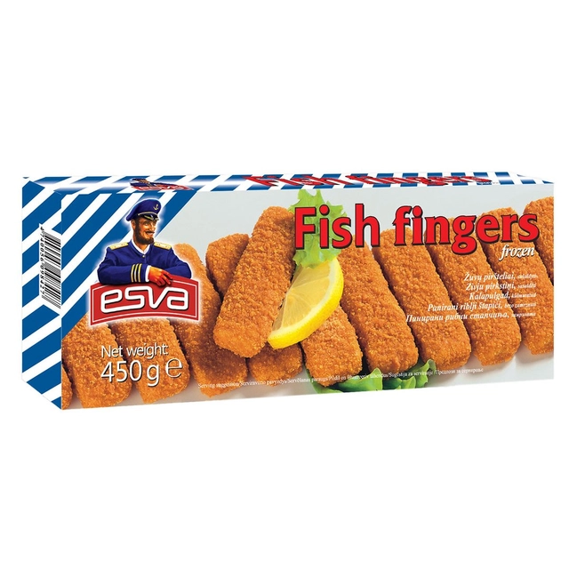 Frozen fish fingers ESVA, 450 g