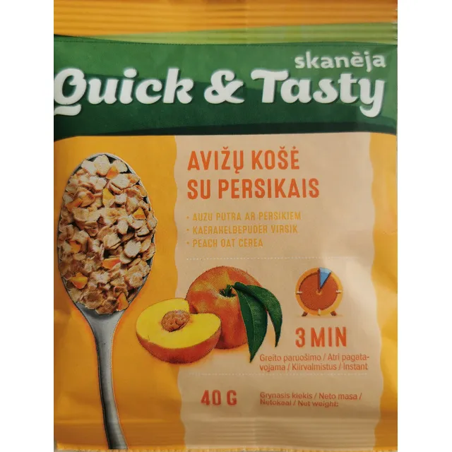 Oatmeal with peaches SKANĖJA, 40 g
