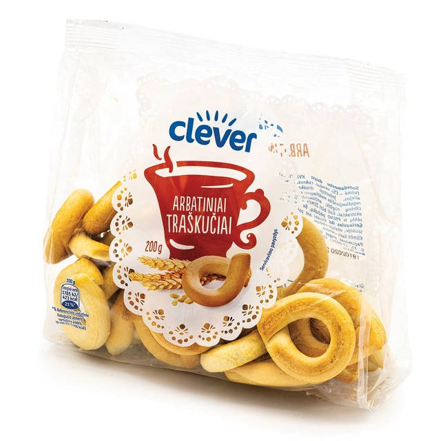 Arbatiniai traškučiai CLEVER, 200 g