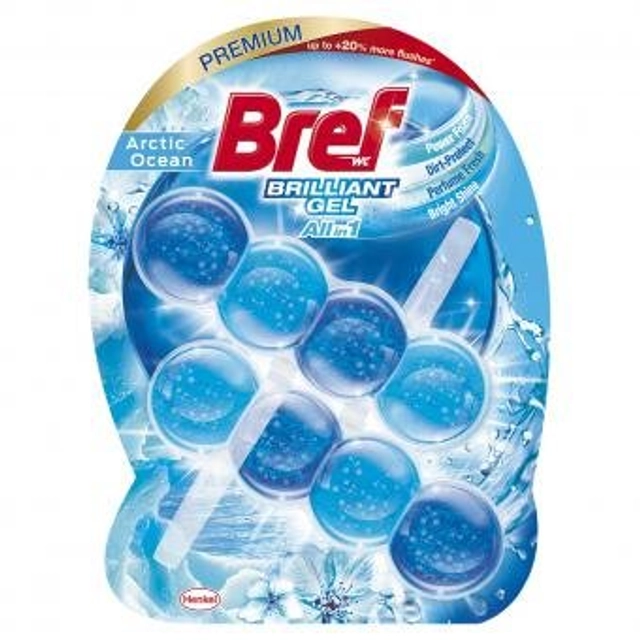 Valiklis-gaiviklis BREF BRILLIANT GEL ARCTIC OCEAN, 2 x 42 g
