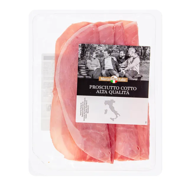Kumpis Prosciutto cotto MARCA ITALIA, griežinėliais, 130 g
