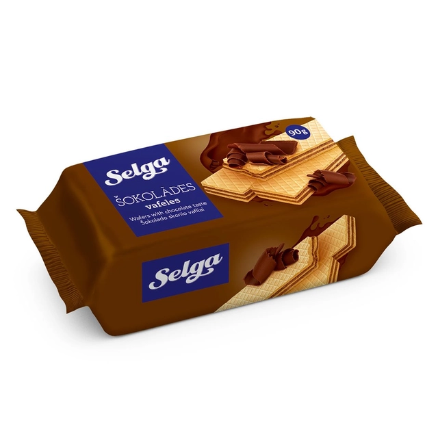 Šokolado skonio vafliai SELGA, 90 g