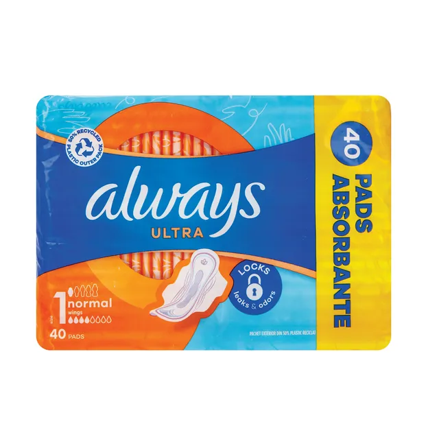 Higieniniai paketai ALWAYS ULTRA NORMAL PLUS, 40 vnt.