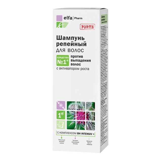 Atstatomasis plaukų šampūnas su varnalėšomis ELFA, 200 ml