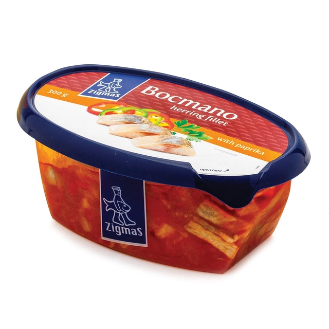 Silkių filė ZIGMAS BOCMANO su paprikomis, 300 g
