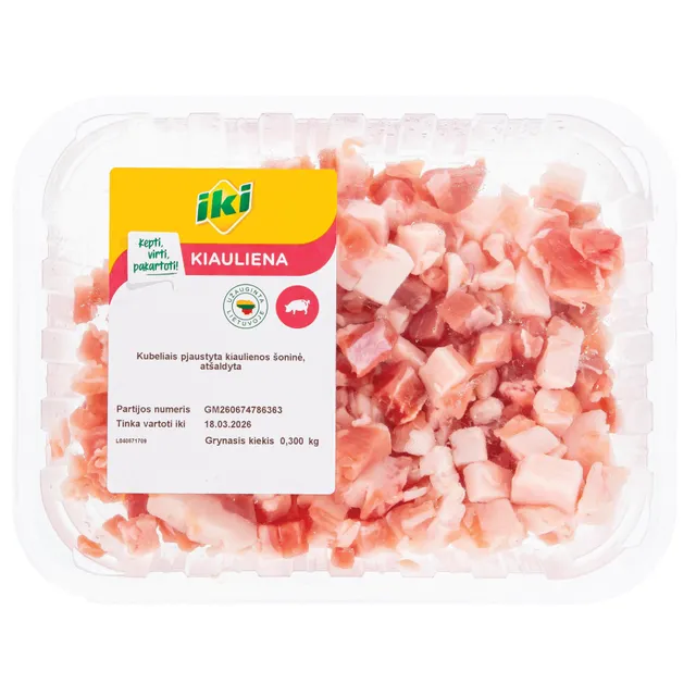 IKI Pork bacon diced in gas 300G