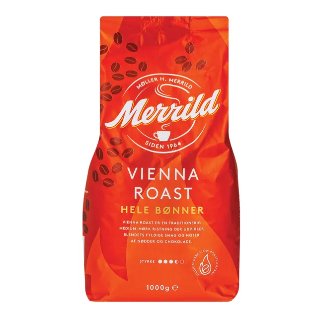 Kavos pupelės MERRILD VIENA ROAST, 1 kg