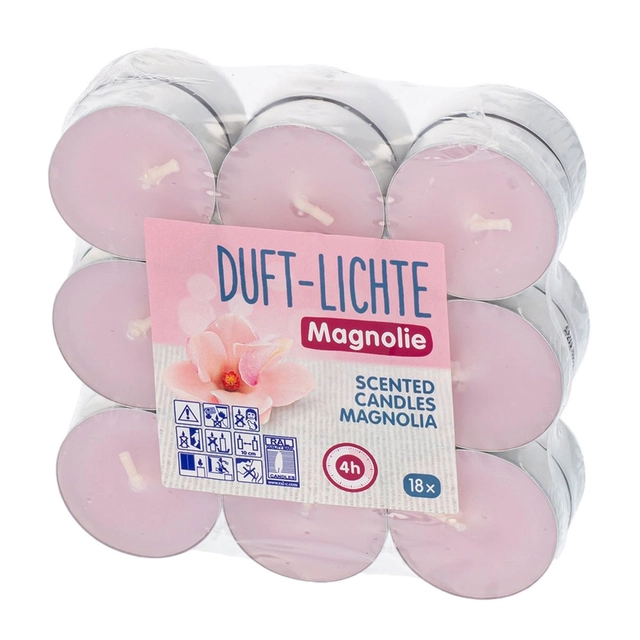 Arbatinės žvakės JA! WITHOUT JA! 4 val. magnolija, 18 vnt.