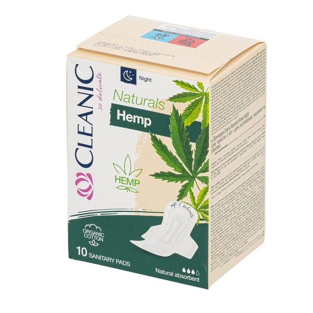 Higieniniai paketai CLEANIC NATURALS HEMP DAY, 10 vnt.