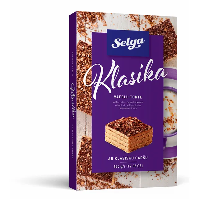 Vaflinis tortas LAIMA KLASIKA, 350 g