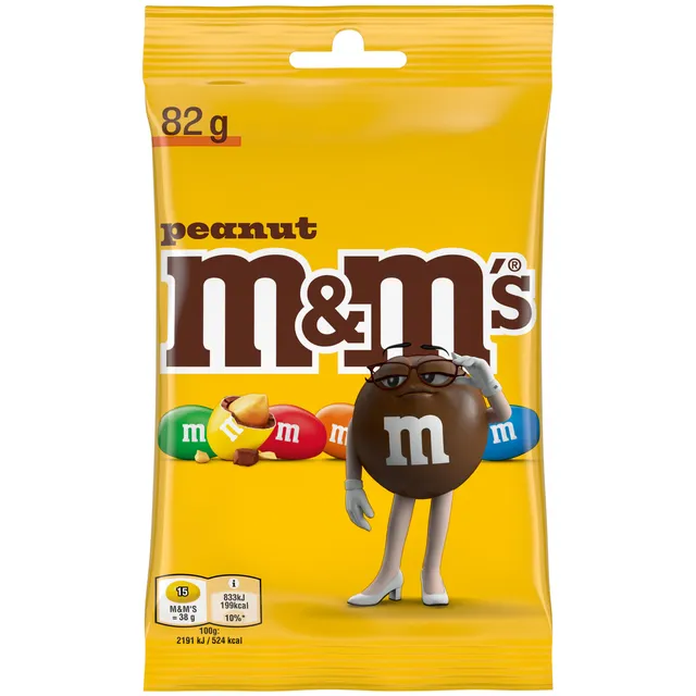 Dražė M&M'S PEANUT su žemės riešutais, 82g