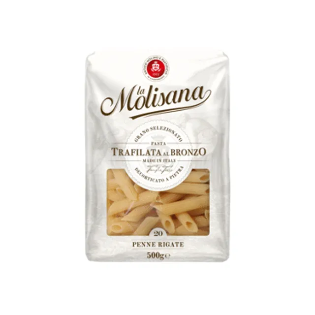 Makaronai LA MOLISANA PENNE RIGATE Nr. 20 (vamzdeliai), 500 g
