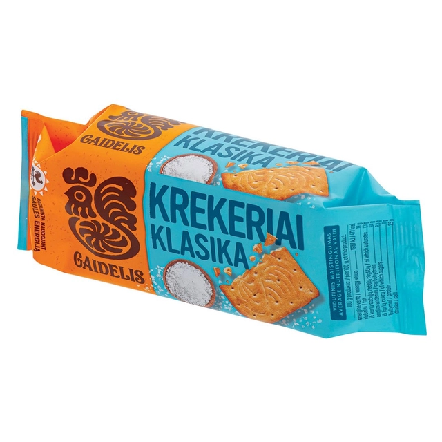 Krekeriai GAIDELIS Klasika sūrūs sviesto skonio, 70 g