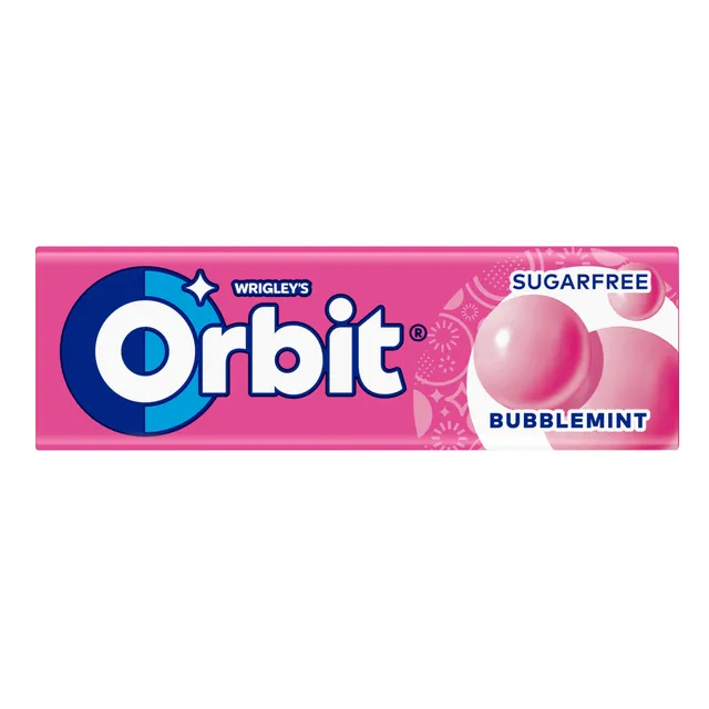Kramtoma guma ORBIT BUBBLEMINT, 1 vnt.