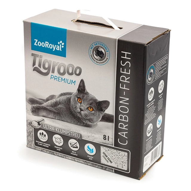 Kraikas katėms Carbon-Fresh ZOOROYAL TIGROOO, 8 l
