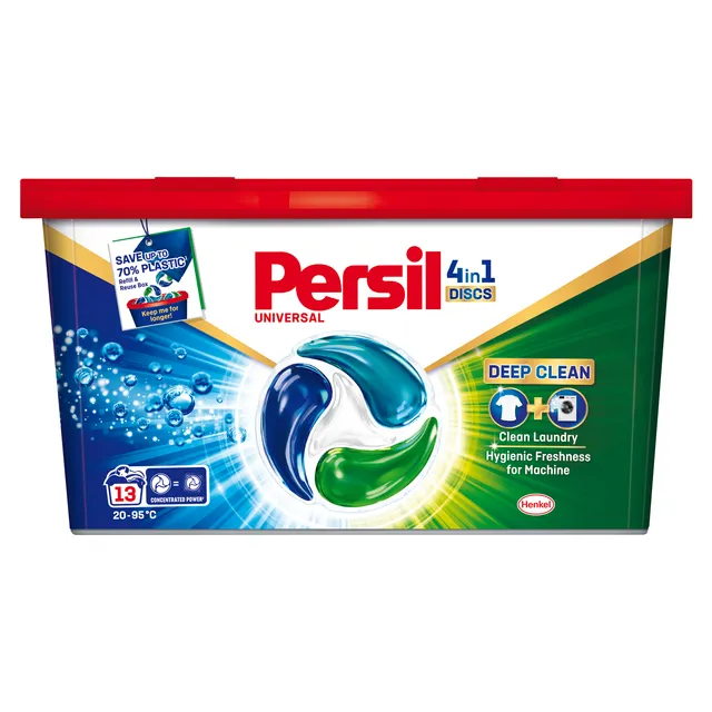 Skalbimo kapsulės PERSIL DISCS UNIVERSAL, 13 skalbimų