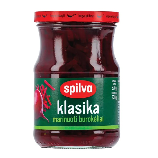Marinuoti burokėliai SPILVA KLASIKA, 570 g