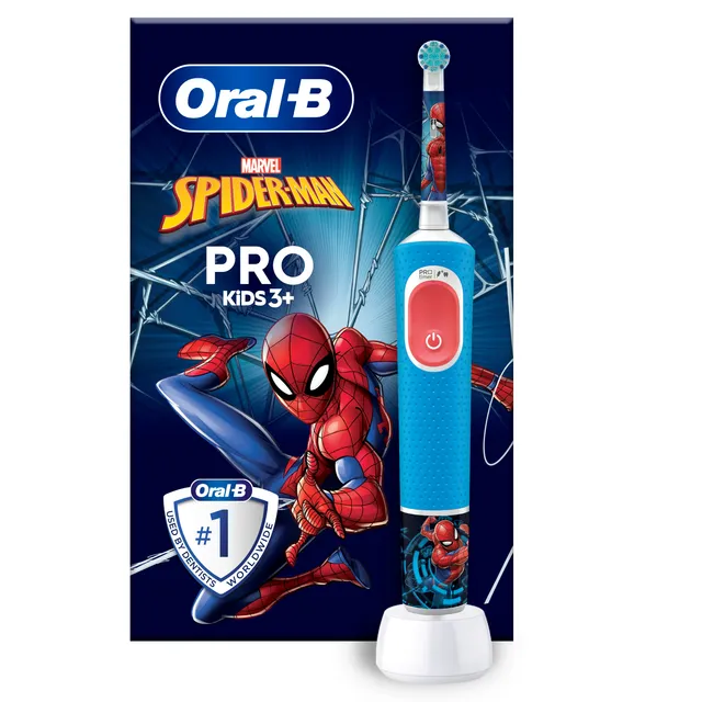 Elektrinis dantų šepetėlis ORAL-B VITALITY PER KIDS (3+ metų) SPIDERMAN, 1 vnt.