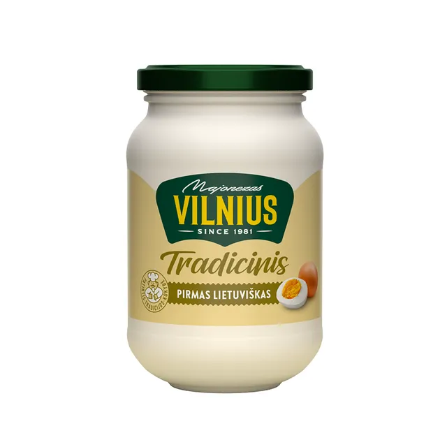 Majonezas VILNIUS PIRMAS LIETUVIŠKAS, 475 ml (450 g)