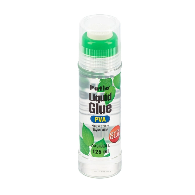Skaidrūs skysti klijai PATIO CRYSTAL PVA, 125 ml