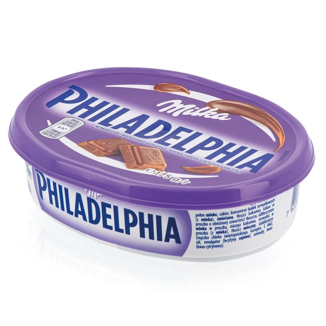 Tepamasis sūris su šokoladu PHILADELPHIA MILKA, 175 g