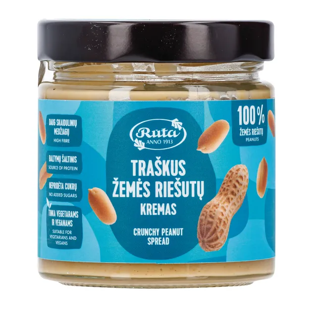Traškus žemės riešutų kremas RŪTA, 320 g