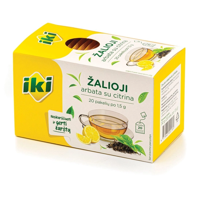 Žalioji arbata su citrina IKI, 20 vnt.