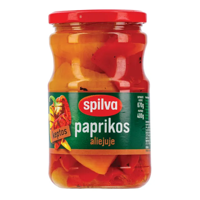 Гриль перцы в масле SPILVA, 670 г