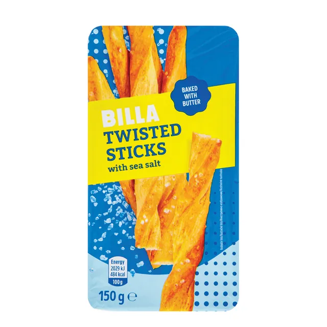 Yeast dough sticks with sea salt BILLA, 150 g