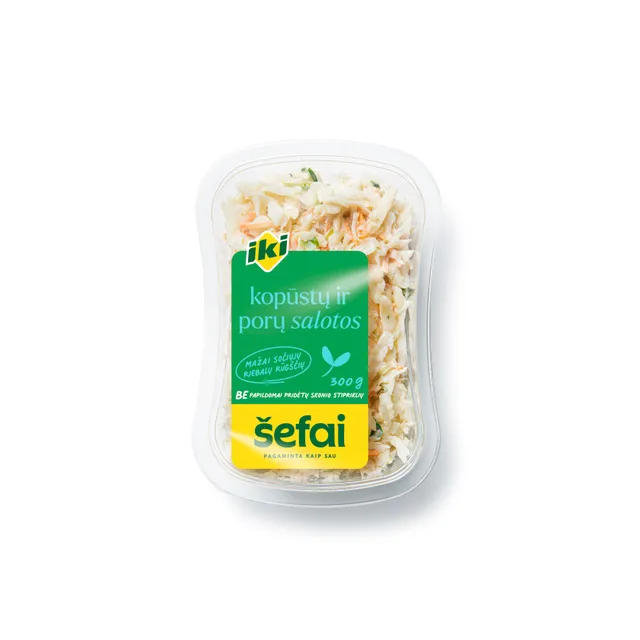 Cabbage and leek salad IKI CHEFS, 300 g