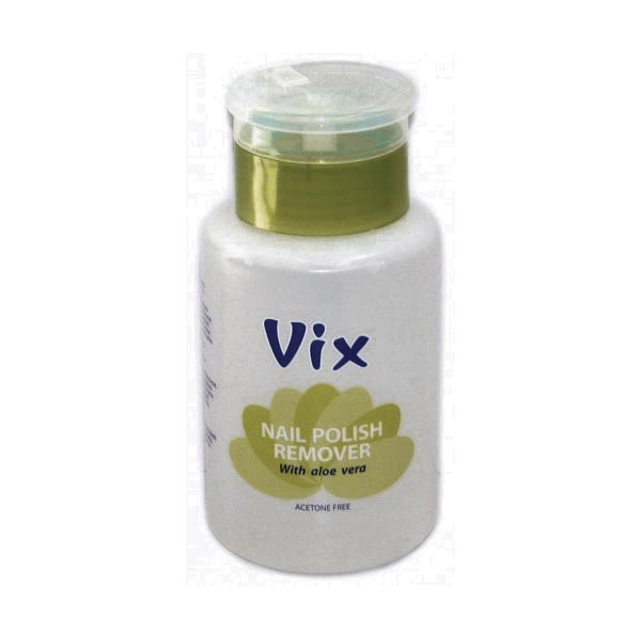 Средство для снятия лака с помпой VIX ALOE VERA, 180 мл